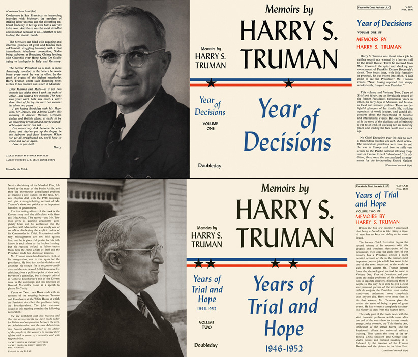 Memoirs by Harry S. Truman, Volumes 1 and 2 Harry